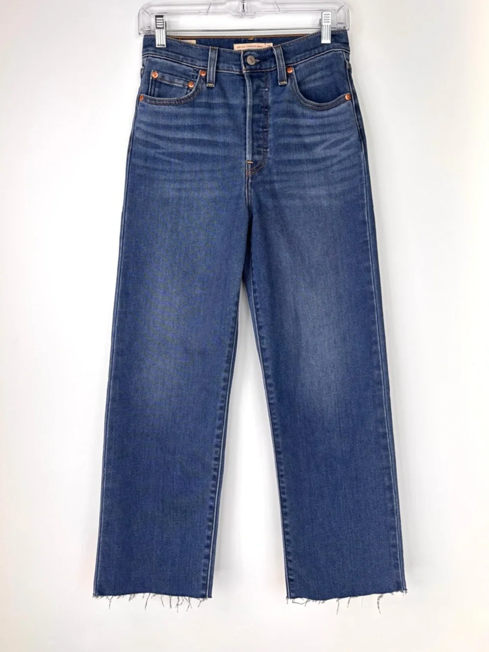 Levi's Ribcage Straight Ankle Button Fly Jeans Size 25 - Picture 8 of 8